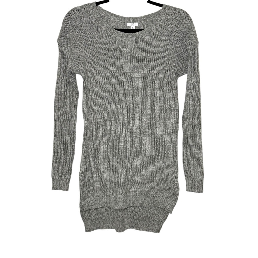 BP Nordstrom Sweater Tunic Size XS Gray Marled Crew‎ Neck Knit Pullover NWT